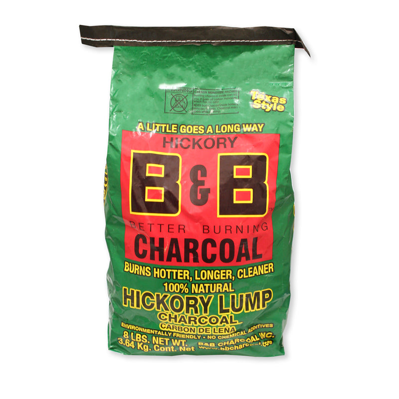 DURAFLAME INC, B&B Charcoal All Natural Hickory Lump Charcoal 8 lb