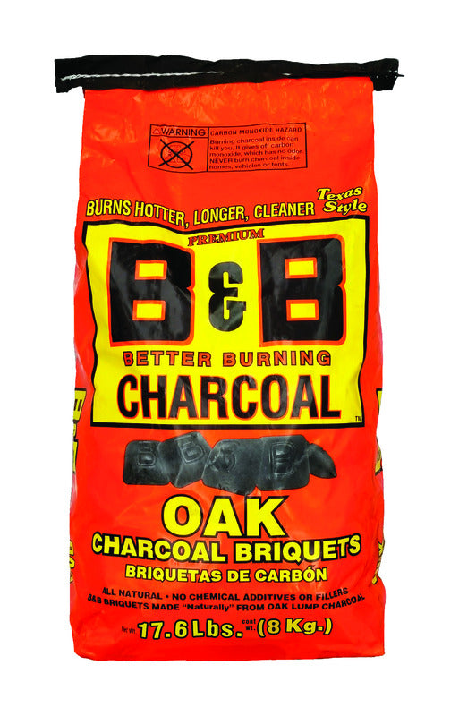 DURAFLAME INC, B&B Charcoal All Natural Oak Hardwood Charcoal Briquettes 17.6 lb