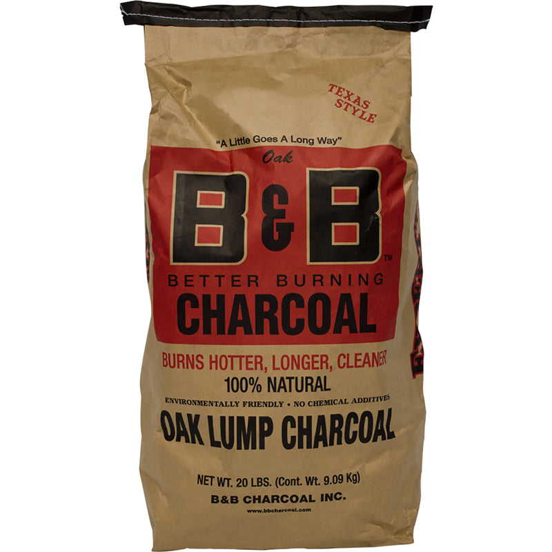DURAFLAME INC, B&B Charcoal All Natural Oak Hardwood Lump Charcoal 20 lb