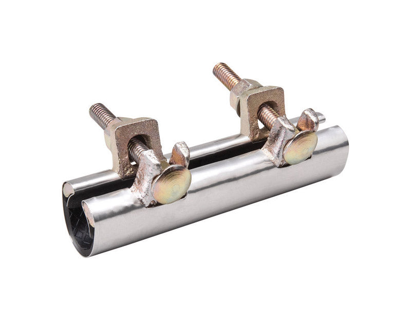 BK Products, B&K 1 in. Galvanized 430 Stainless Steel Pipe Repair Clamp