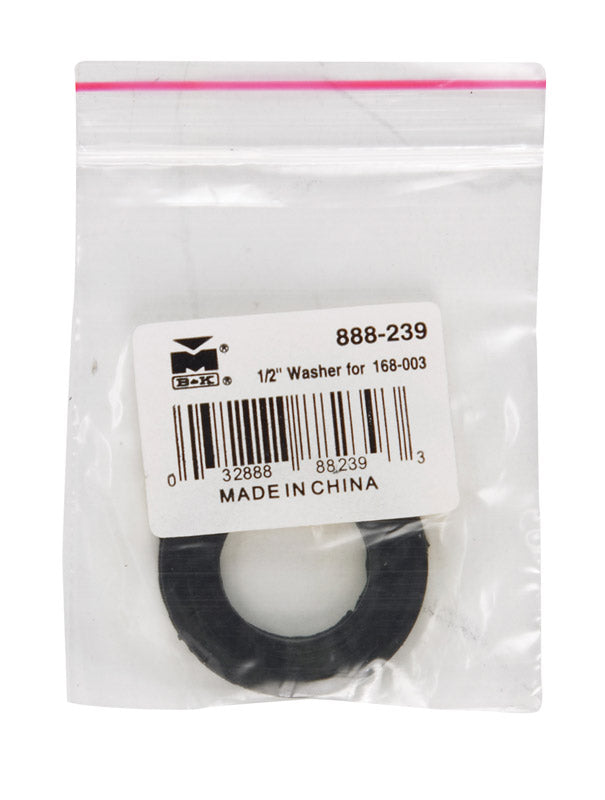 BK Products, BK Products 1/2 in. Dia. Rubber Washer 5 (Pack of 5)