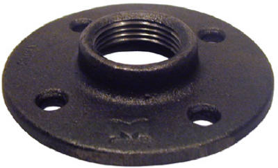 BK Products, BK Products 1/2 in. FPT Black Malleable Iron Floor Flange (Pack of 5)