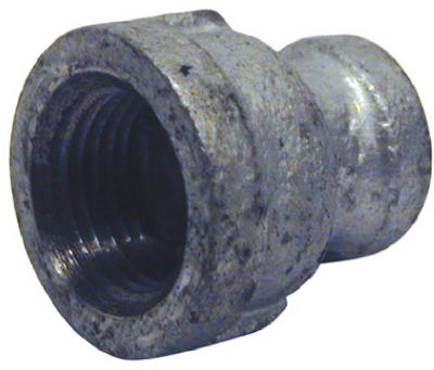 BK Products, BK Products 1/2 in. FPT x 3/8 in. Dia. FPT Galvanized Malleable Iron Reducing Coupling (Pack of 5)