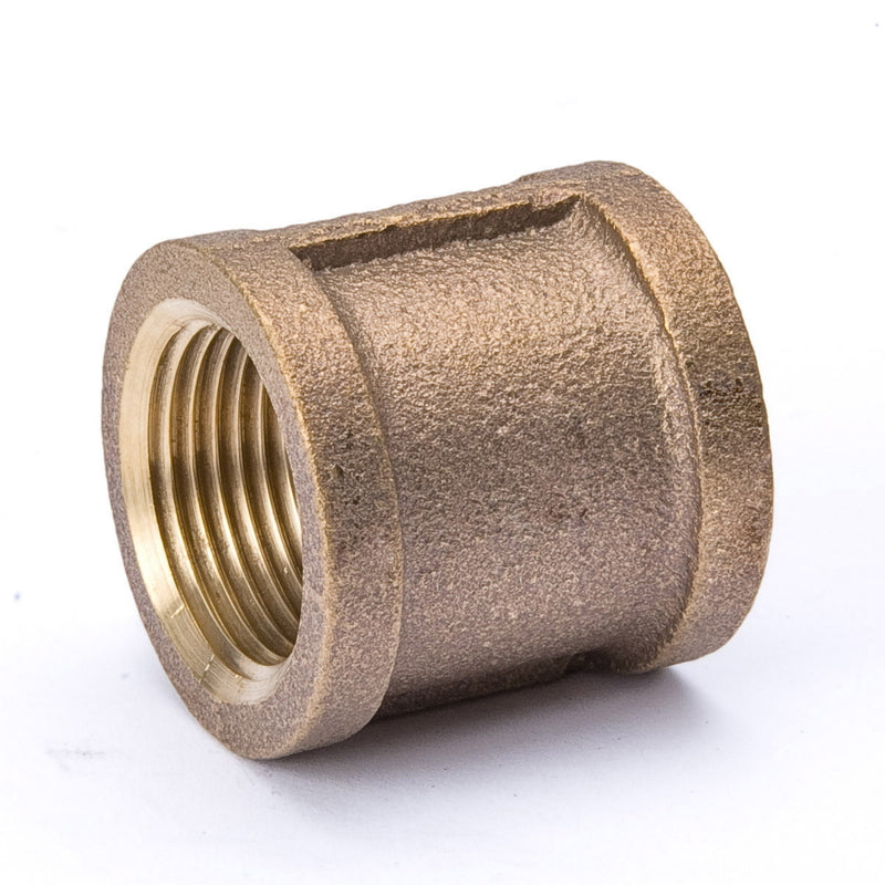 MUELLER STREAMLINE COMPANY, BK Products 1/4 in. FIP Sizes X 1/4 in. D FIP Red Brass Coupling