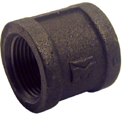 BK Products, BK Products 1/8 in. FPT x 1/8 in. Dia. FPT Black Malleable Iron Coupling