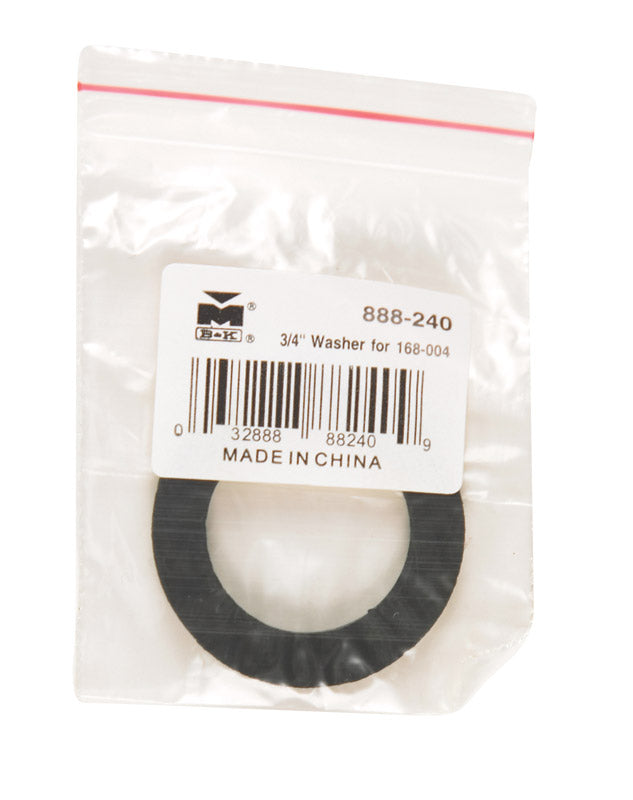 BK Products, BK Products 3/4 in. Dia. Rubber Washer 5 (Pack of 5)