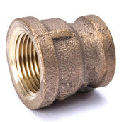 MUELLER STREAMLINE COMPANY, BK Products 3/4 in. FIP Sizes X 1/2 in. D FIP Red Brass Reducing Coupling