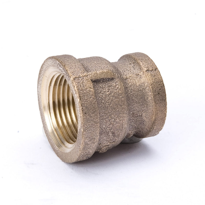MUELLER STREAMLINE COMPANY, BK Products 3/4 in. FIP Sizes X 1/2 in. D FIP Red Brass Reducing Coupling