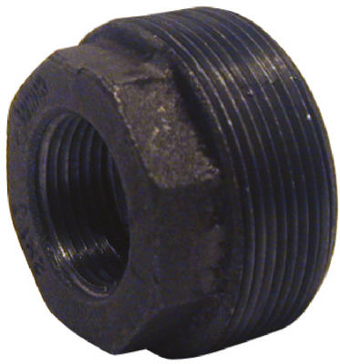 ACE TRADING - STZ INDUSTRIES 1, BK Products 3/4 in. MPT x 1/2 in. Dia. FPT Black Malleable Iron Hex Bushing (Pack of 5)