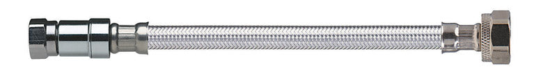 BK Products, BK Products 3/8 in.   Compression  T X 1/2 in.   D FIP 20 in.   Stainless Steel Faucet Supply Line