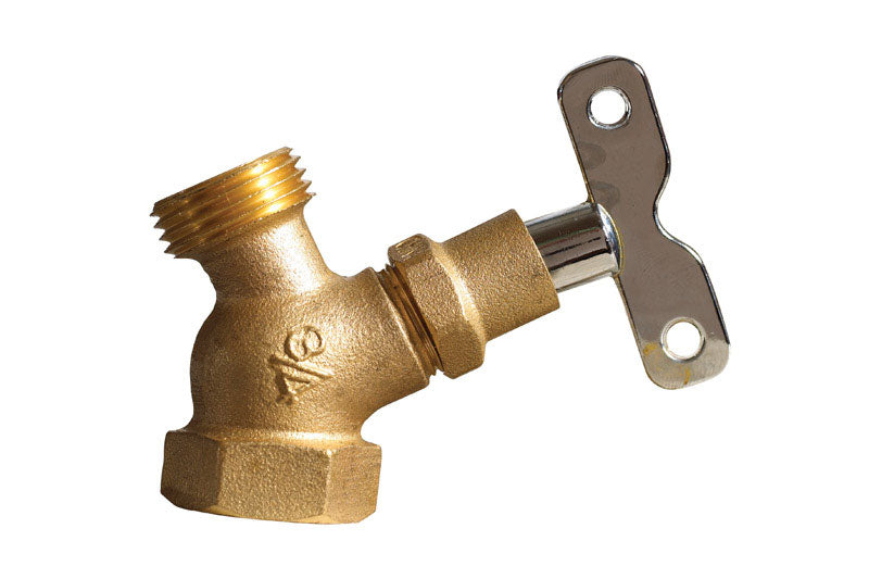 BK Products, BK Products Mueller 3/4 in. FIP  T Hose Brass Sillcock Valve