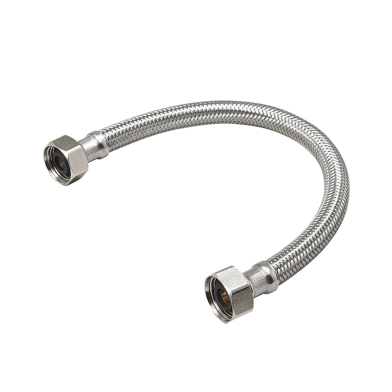 MUELLER STREAMLINE COMPANY, BK Products ProLine 1/2 in. FIP X 1/2 in. D FIP 12 in. Braided Stainless Steel Faucet Supply Line