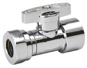 MUELLER STREAMLINE COMPANY, BK Products ProLine 1/2 in. FIP X 7/16 in. Compression Brass Angle Stop Valve