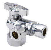 MUELLER STREAMLINE COMPANY, BK Products ProLine 5/8 in. Compression X 3/8 in. Compression Brass Angle Stop Valve