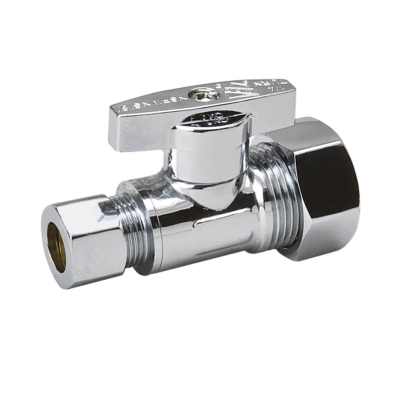 MUELLER STREAMLINE COMPANY, BK Products ProLine 5/8 in. Compression X 3/8 in. Compression Brass Angle Stop Valve