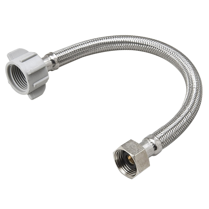 MUELLER STREAMLINE COMPANY, BK Products Proline 1/2 in. FIP Sizes X 7/8 in. D Ballcock 20 in. Stainless Steel Toilet Supply Line
