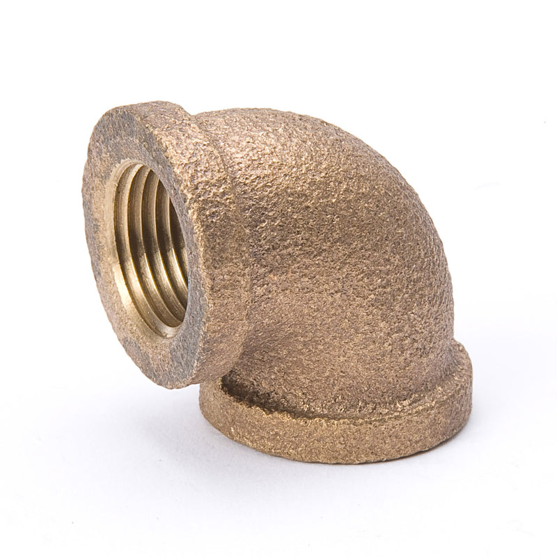 MUELLER STREAMLINE COMPANY, BK Products Southland 1/2 in. FIP Sizes X 1/2 in. D FIP Red Brass 90 Degree Elbow