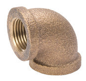 MUELLER STREAMLINE COMPANY, BK Products Southland 1/4 in. FIP Sizes X 1/4 in. D FIP Red Brass 90 Degree Elbow