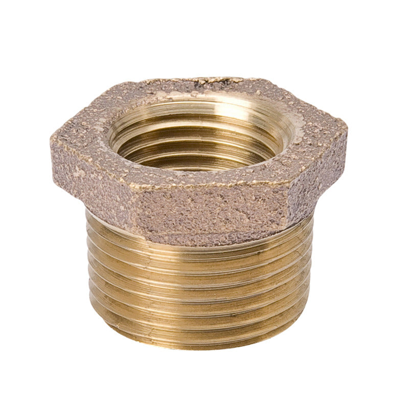 MUELLER STREAMLINE COMPANY, BK Products Southland 3/4 in. FIP Sizes X 1/2 in. D FIP Red Brass Hex Bushing