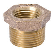 MUELLER STREAMLINE COMPANY, BK Products Southland 3/8 in. FIP Sizes X 1/4 in. D FIP Red Brass Hex Bushing