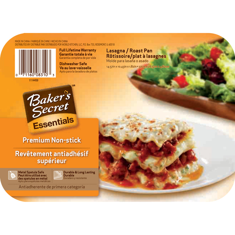 Bakers Secret, Bakers Secret 1114459 Baker's Secret® Lasagna Roast Pan