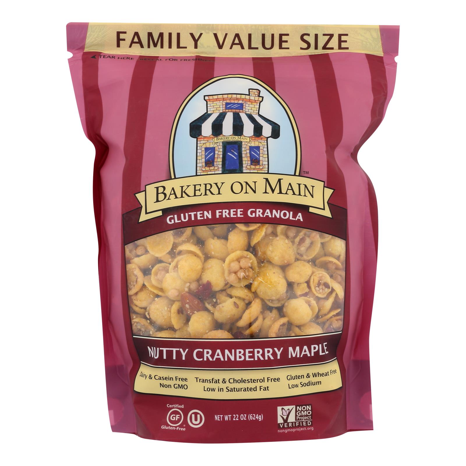 Bakery On Main, Bakery On Main  Granola - Nutty Cranberry Maple - Case of 4 - 22 oz. (Pack of 4)