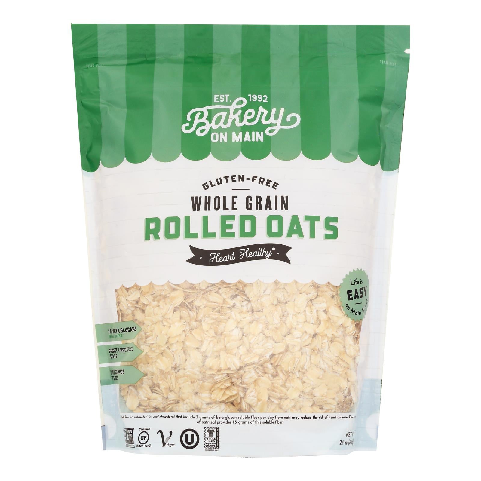Bakery On Main, Bakery On Main Happy Rolled Oats - Case of 4 - 24 oz. (Pack of 4)