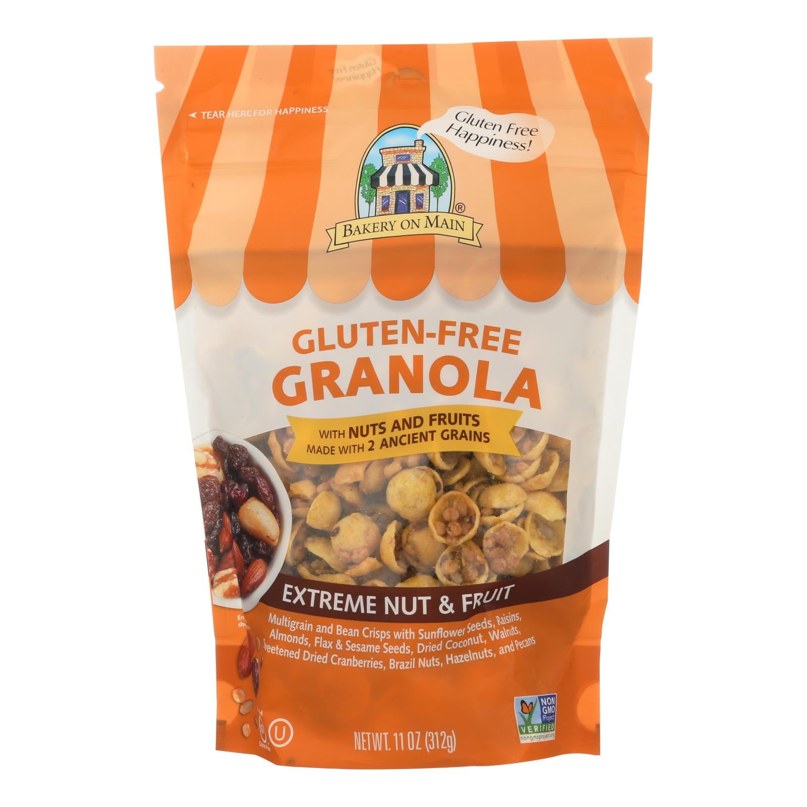 Bakery On Main, Bakery On Main On Main Gluten Free Granola Extreme - Fruit and Nut - Case of 6 - 12 oz. (Pack of 6)
