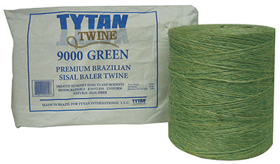 TYTAN, Baler Twine, Green Sisal, Two 3,600-Ft. Spools
