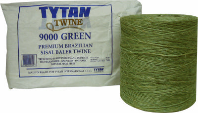TYTAN, Baler Twine, Green Sisal, Two 8,000-Ft. Spools