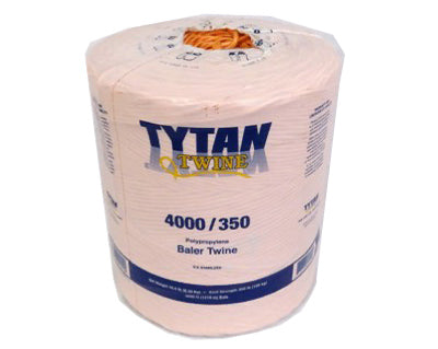 TYTAN, Baler Twine, Orange Poly, 350-Knot Strength, 4,000-Ft. Spool