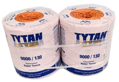 TYTAN, Baler Twine, Orange Poly, Two 4,500-Ft. Spools