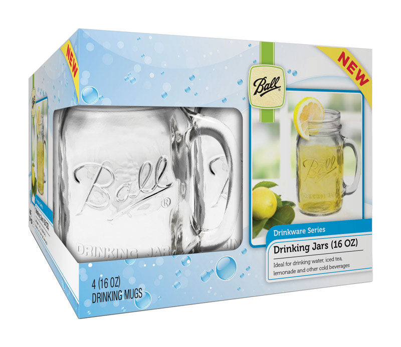 NEWELL BRANDS DISTRIBUTION LLC, Ball Clear Glass Mug 4 pk (Pack of 3)