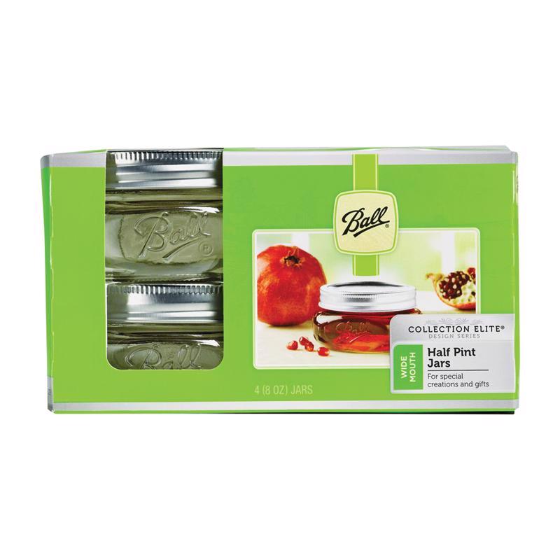 Ball, Ball Collection Elite Wide Mouth Canning Jar 8 oz. 4 pk