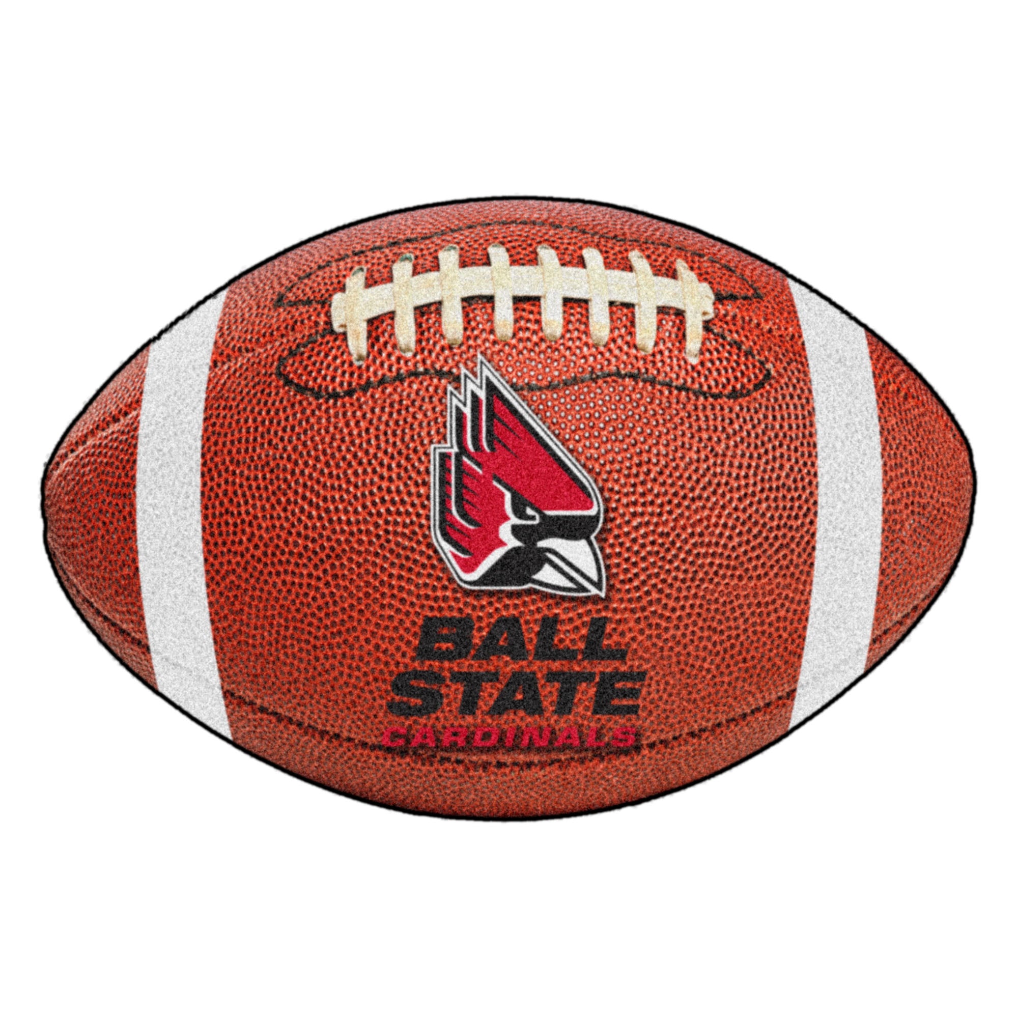 FANMATS, Ball State University Football Rug - 20.5in. x 32.5in.