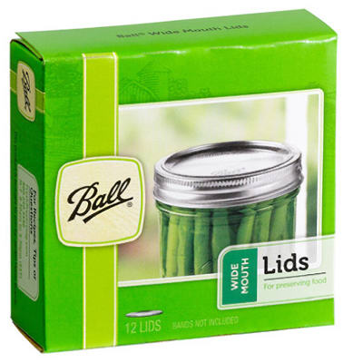 NEWELL BRANDS DISTRIBUTION LLC, Ball Wide Mouth Canning Lid 12 pk (Pack of 24)