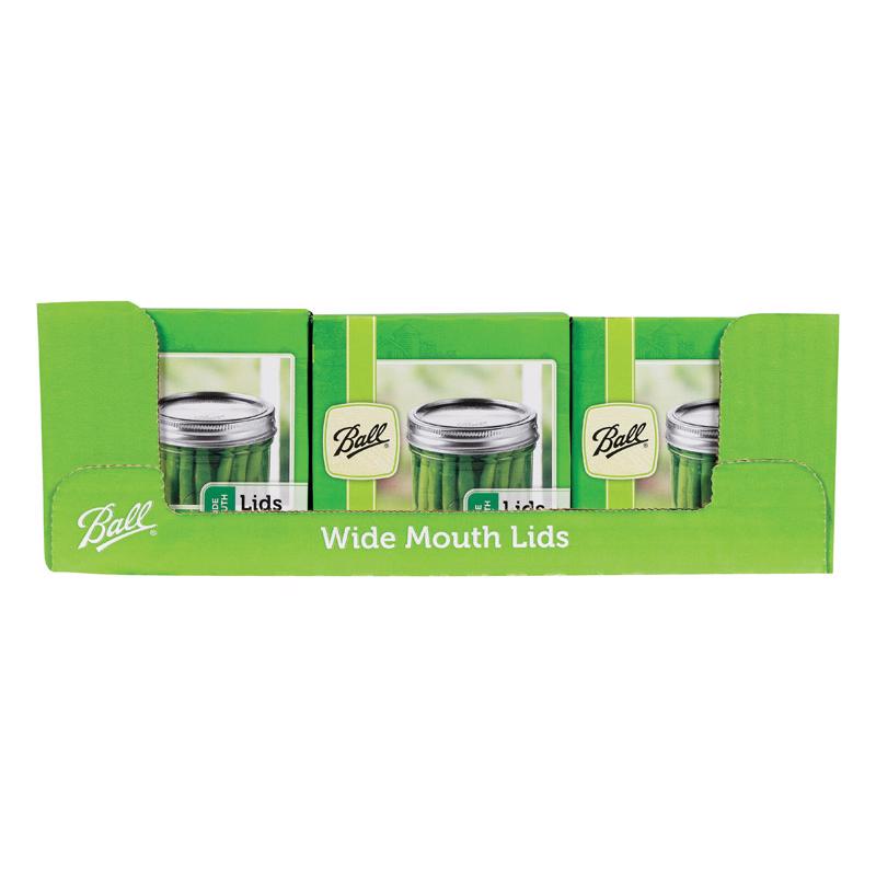 NEWELL BRANDS DISTRIBUTION LLC, Ball Wide Mouth Canning Lid 12 pk (Pack of 24)