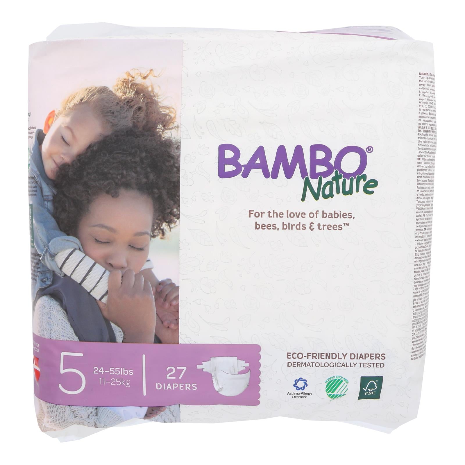 Bambo Nature, Bambo Nature Eco-Friendly Diapers  - Case of 6 - 27 CT (Pack of 6)