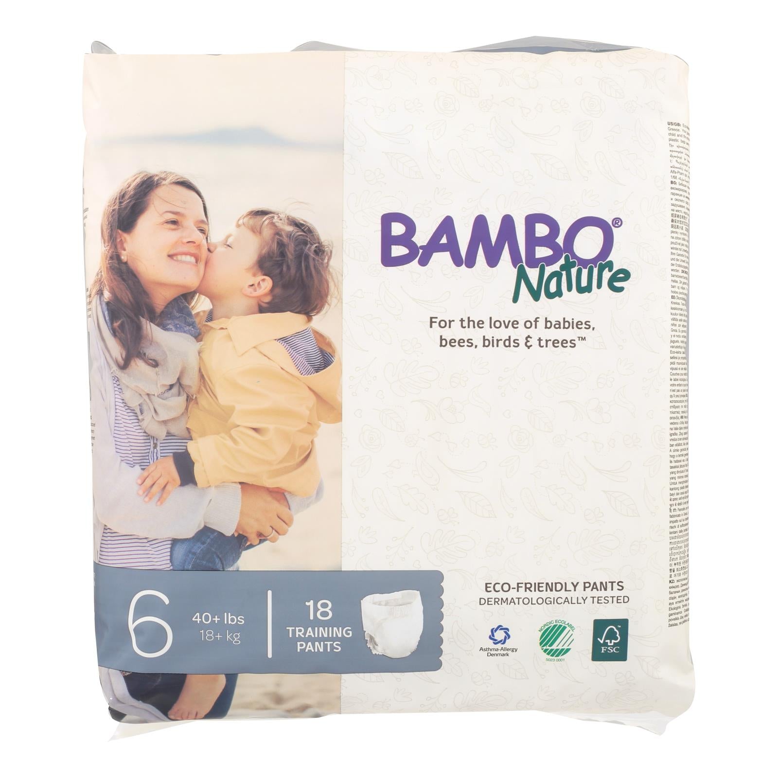 Bambo Nature, Bambo Nature Size 6 Training Pants  - Case of 5 - 18 CT (Pack of 5)