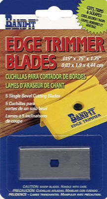 THE CLOVERDALE COMPANY INC, Band-It Edge Trimmer Replacement Blades 1.75 L x 0.75 W x 0.015 Thick in.