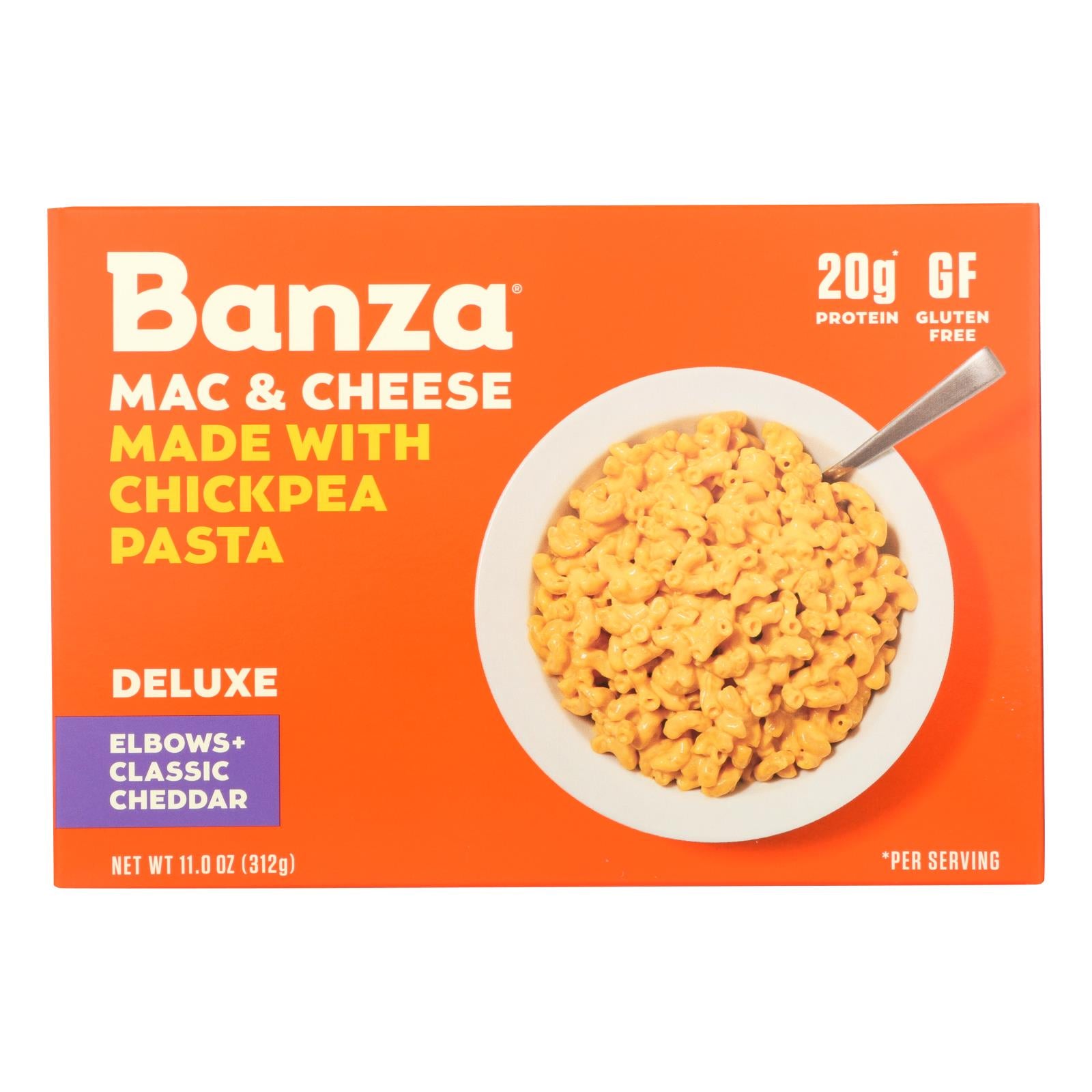 Banza, Banza - Mac Cheese Chickpea Chdr - Case of 6 - 11 OZ (Pack of 6)