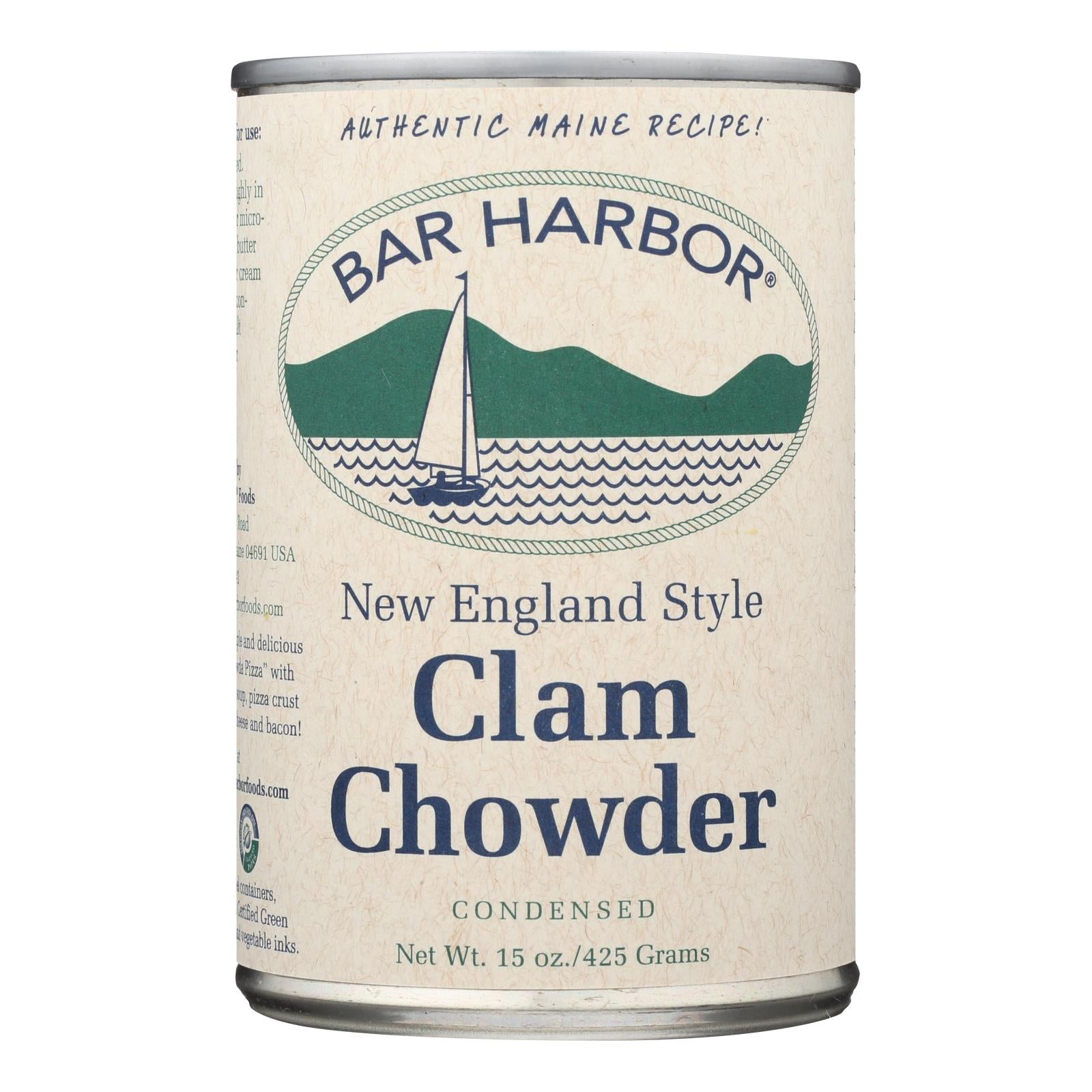 Bar Harbor, Bar Harbor - All Natural New England Clam Chowder - Case of 6 - 15 oz. (Pack of 6)