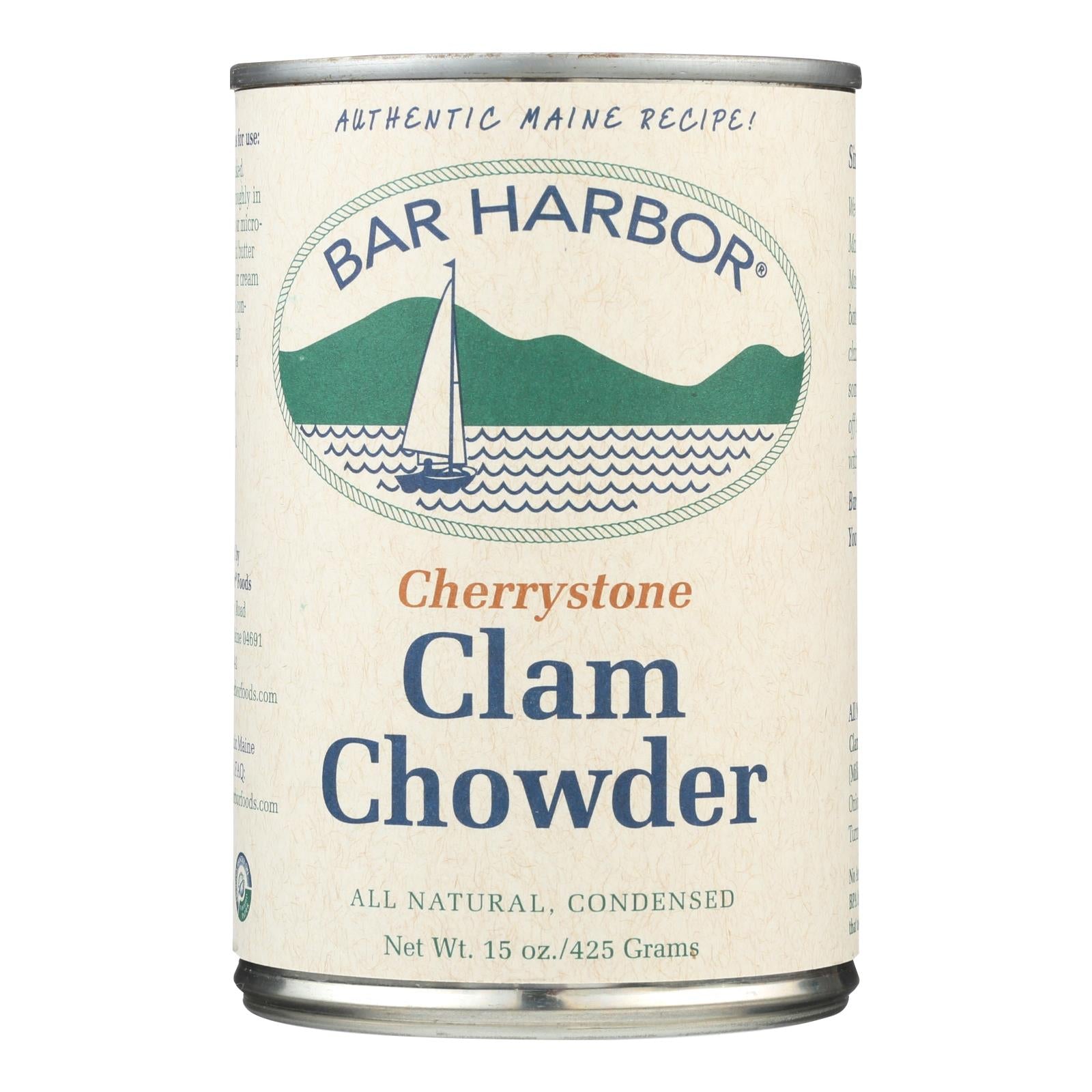 Bar Harbor, Bar Harbor - Cherrystone Clam Chowder - Case of 6 - 15 oz. (Pack of 6)
