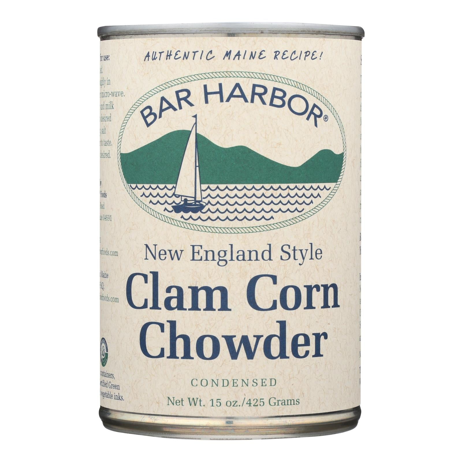 Bar Harbor, Bar Harbor - Clam and Corn Chowder - Case of 6 - 15 oz. (Pack of 6)
