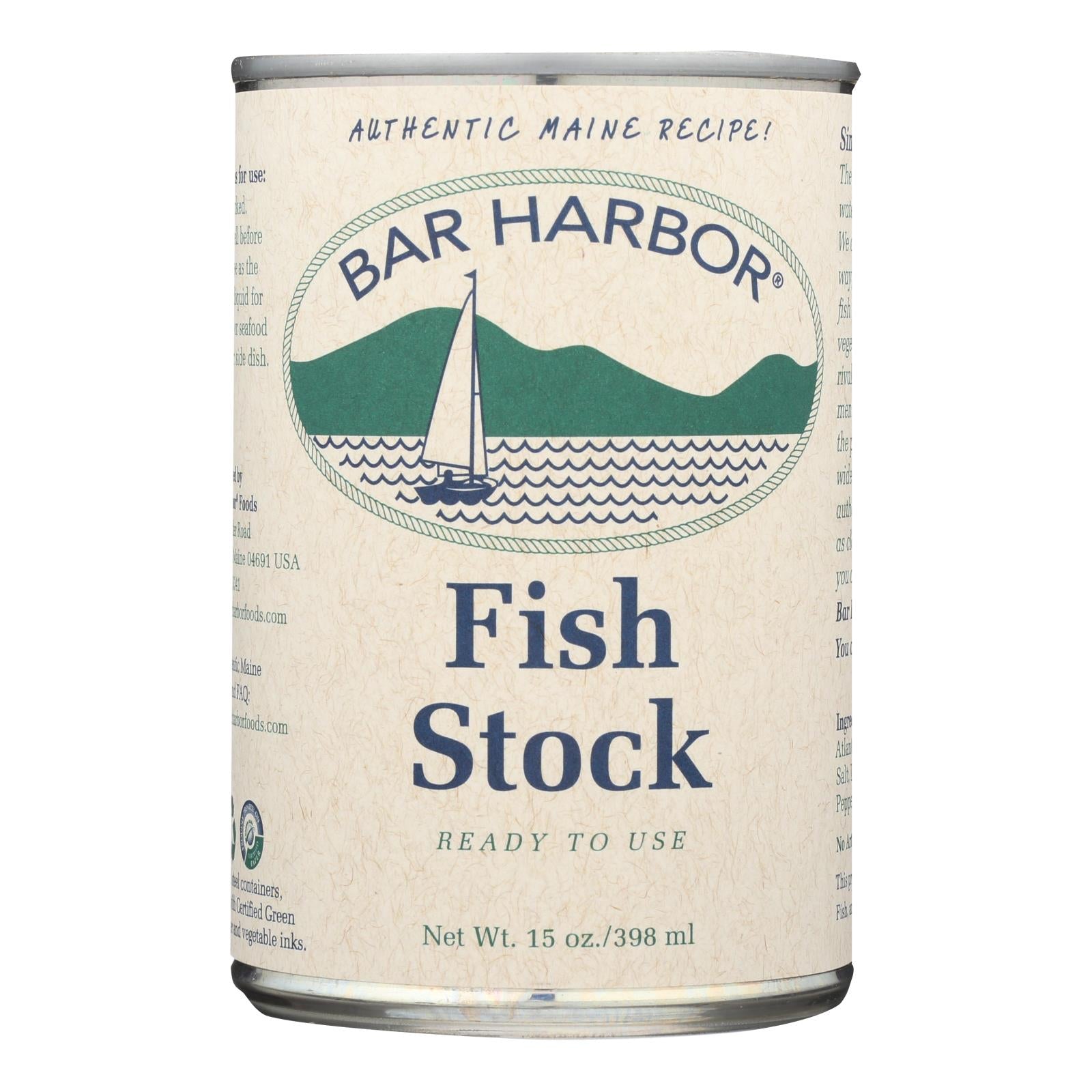 Bar Harbor, Bar Harbor - Fish Stock - Case of 6 - 15 oz. (Pack of 6)
