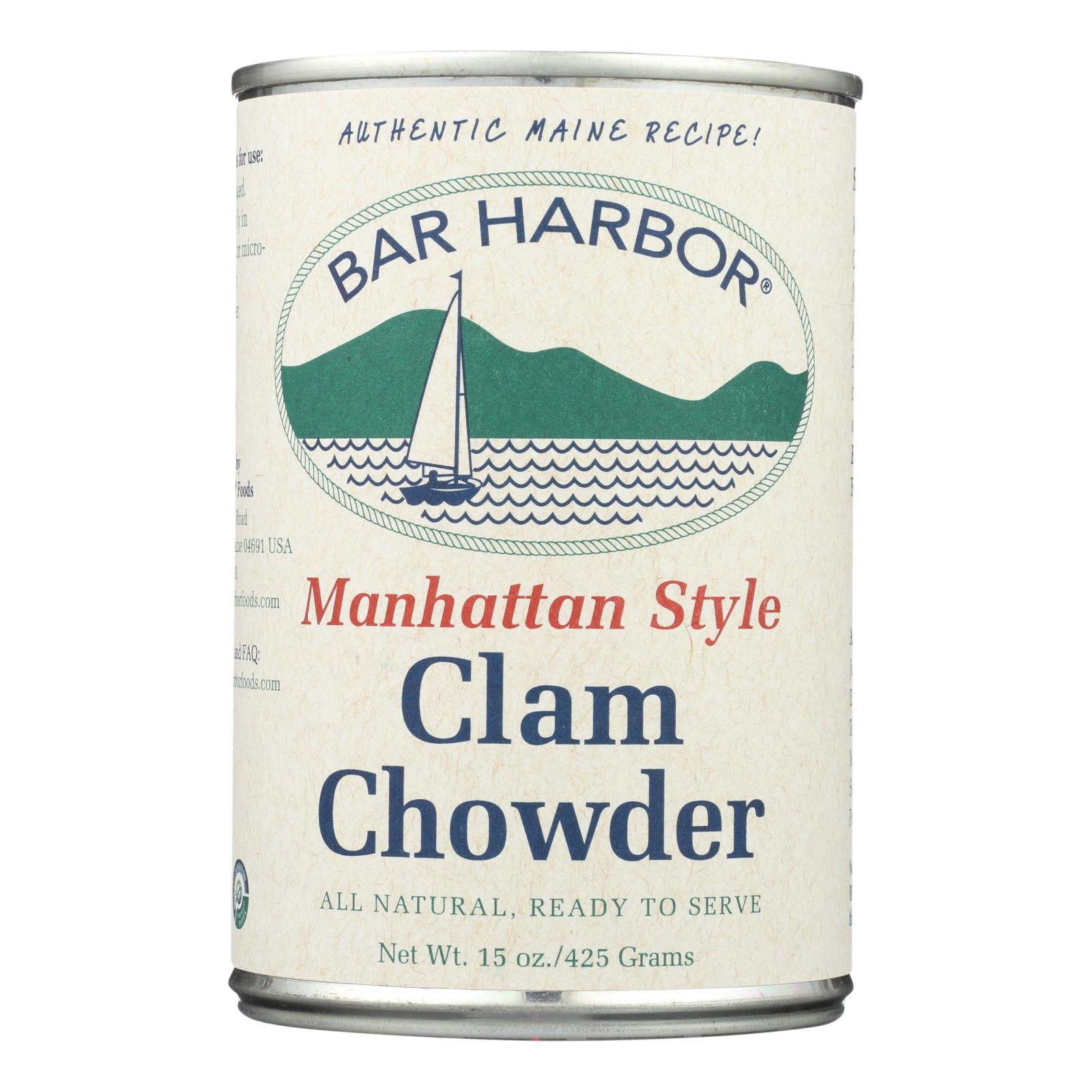 Bar Harbor, Bar Harbor - Manhattan Clam Chowder Soup - Case of 6 - 15 oz. (Pack of 6)