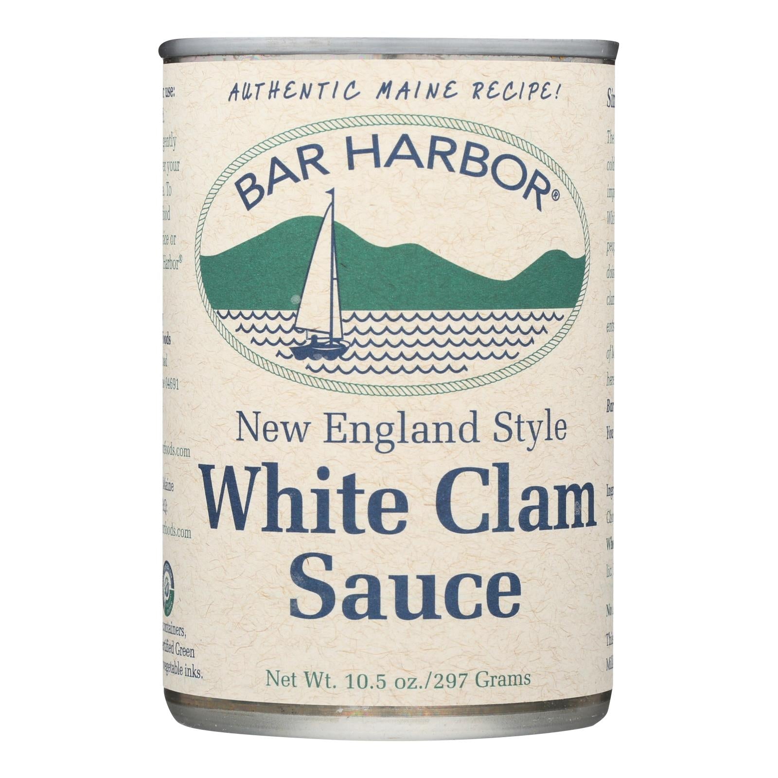 Bar Harbor, Bar Harbor - New England Style White Clam Sauce - Case of 6 - 10.5 oz. (Pack of 6)