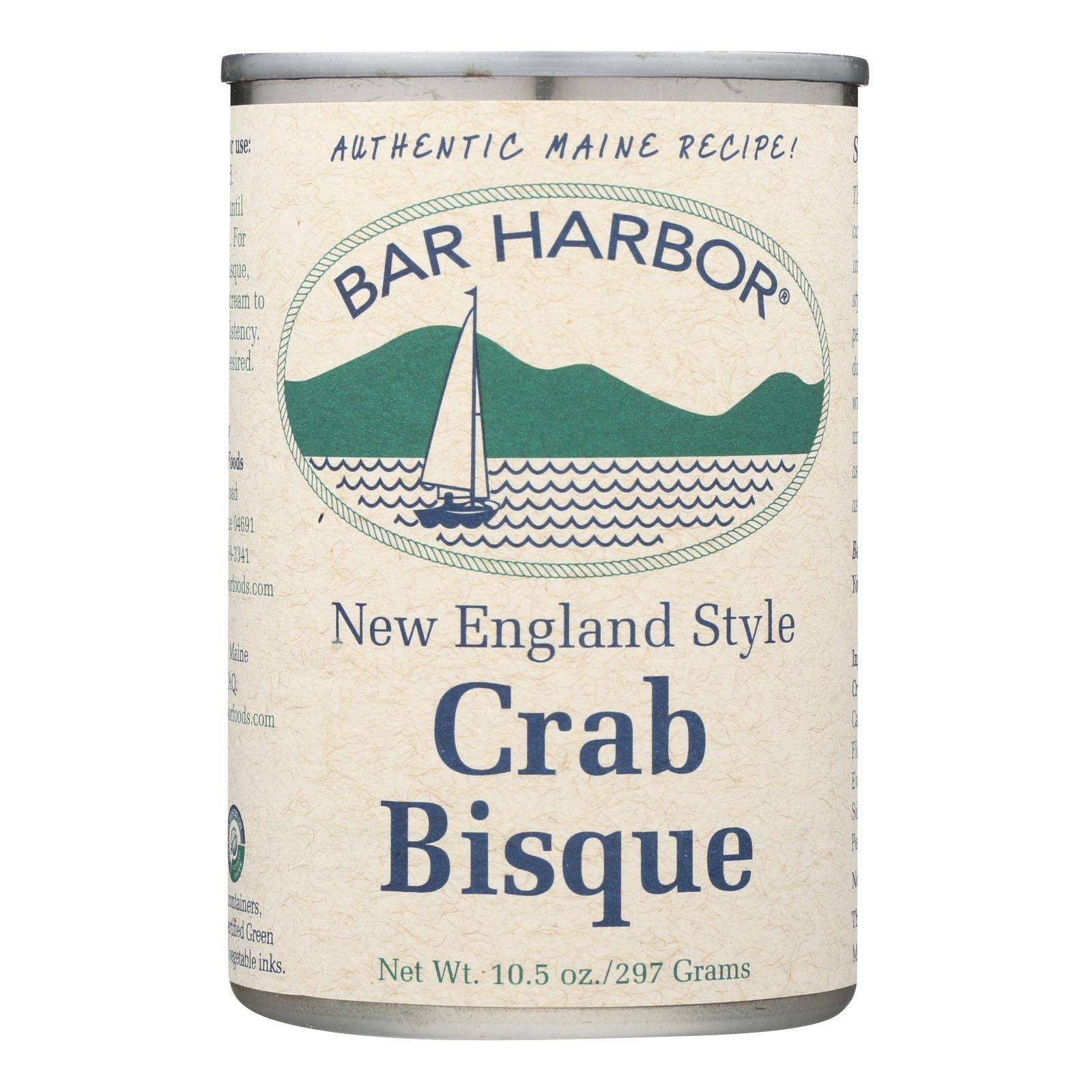 Bar Harbor, Bar Harbor - Soup Bisque Crab - Case of 6 - 10.5 oz. (Pack of 6)