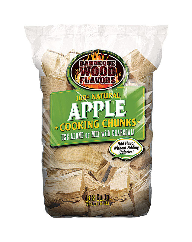 BOOM BOOM LLC, Barbeque Wood Flavors  Apple  Cooking Chunks  432 cu. in. (Pack of 7)