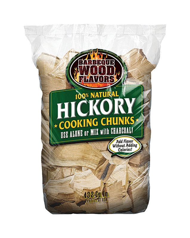 BOOM BOOM LLC, Barbeque Wood Flavors  Hickory  Cooking Chunks  432 cu. in. (Pack of 7)